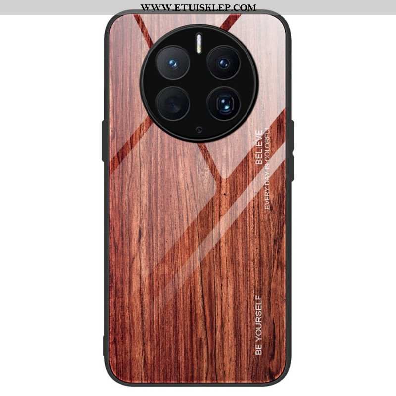 Futerały do Huawei Mate 50 Pro Szkło Hartowane W Stylu Drewna